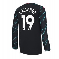 Manchester City Julian Alvarez #19 Replica Third Shirt 2023-24 Long Sleeve